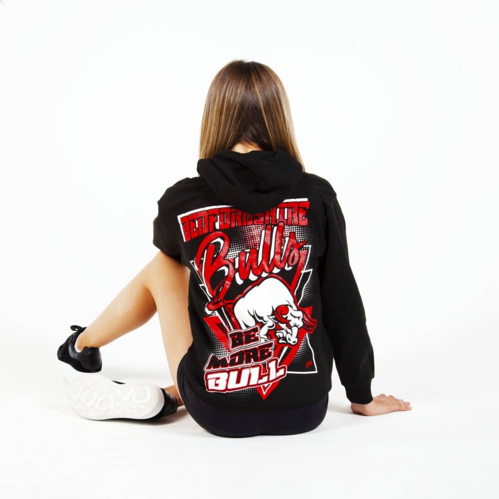 Bedfordshire bulls hoodie tillbaka