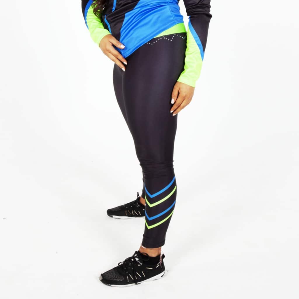 PN Fearless träningsoverall med leggings i närbild