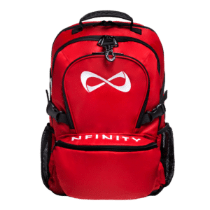 Classic red and white Nfinity backpack