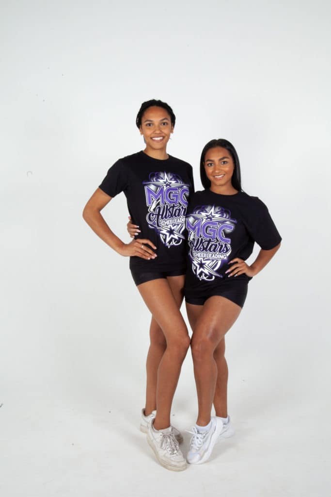 Screen printing on black t-shirt