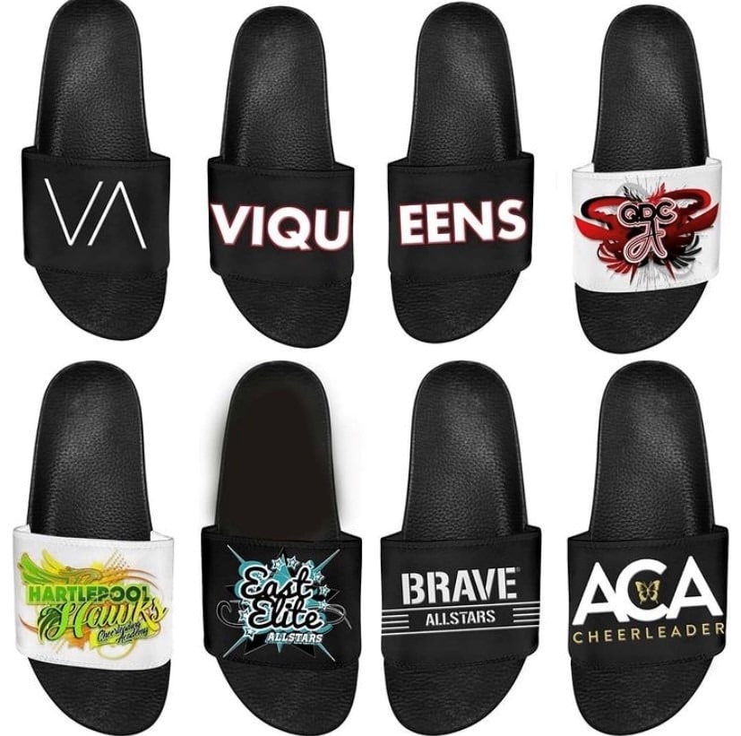 Olika mönster på svarta glidare