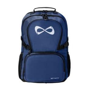 Navy Blue Classic Backpack - White Logo