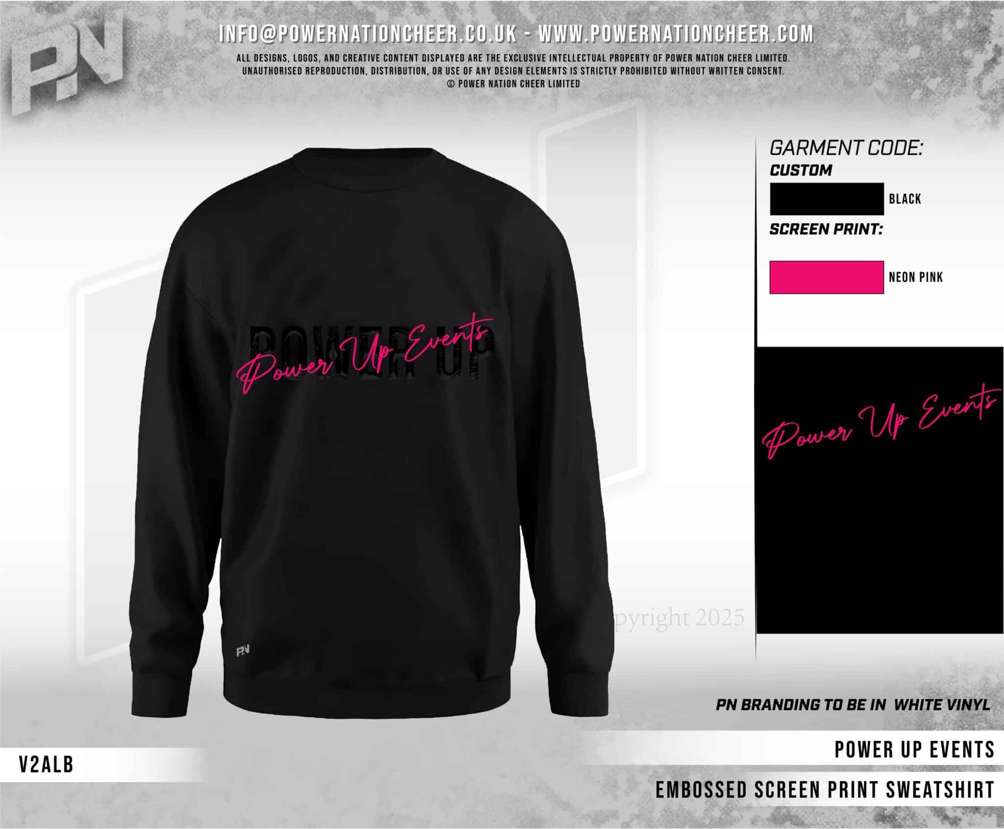 Power Up Embossed Sweatshirt