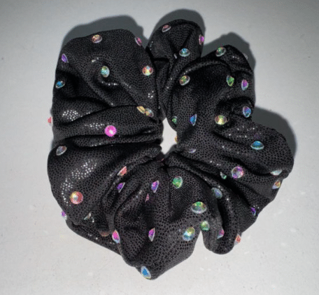 Metallic Rhinestone Scrunchies
